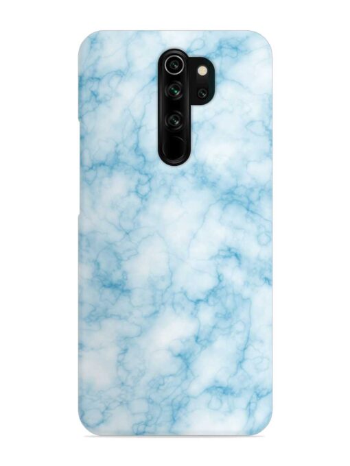 Blue White Natural Marble Snap Case for Xiaomi Redmi Note 8 Pro Zapvi