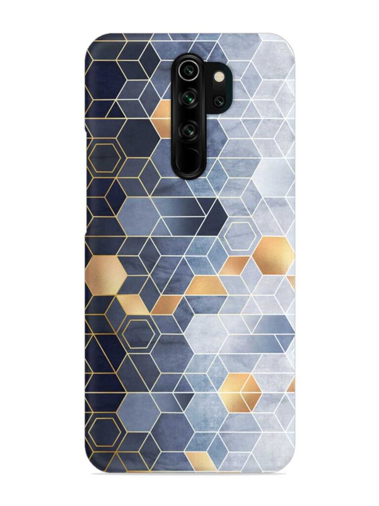 Geometric Abstraction Hexagons Snap Case for Xiaomi Redmi Note 8 Pro Zapvi