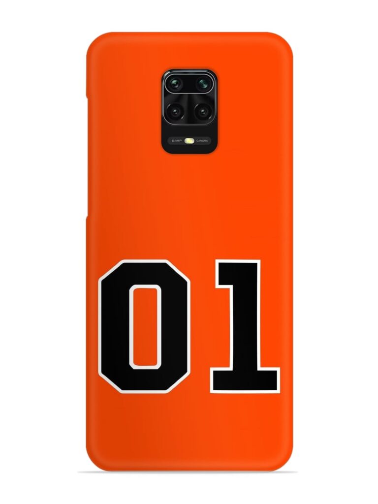 01 Number Snap Case for Xiaomi Redmi Note 9 Pro Zapvi