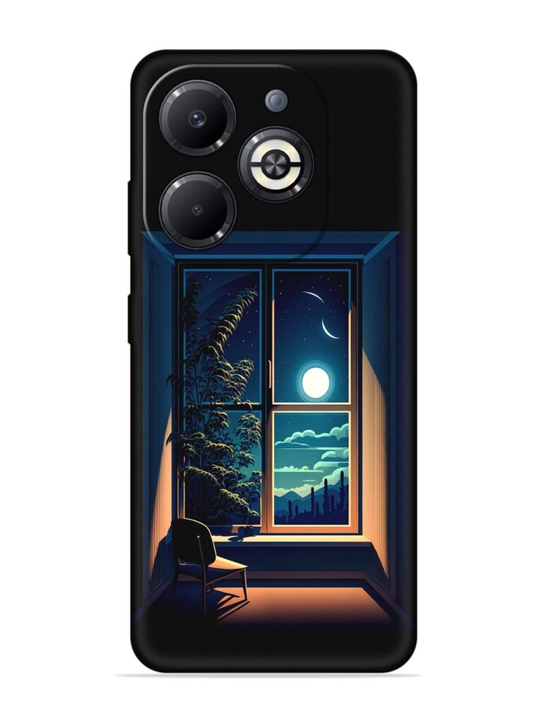 Night View At Window Soft Silicone Case for Infinix Smart 8 Plus Zapvi