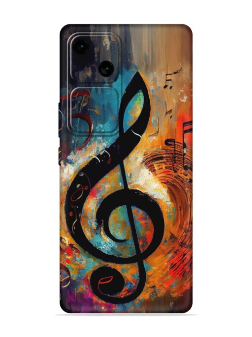 Music Notes Painting Soft Silicone Case for Vivo V30 (5G) Zapvi