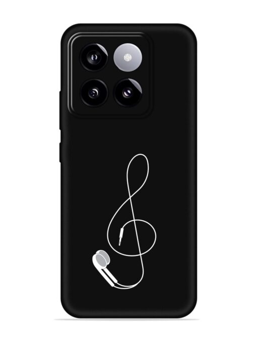 Music Earphone Vector Soft Silicone Case for Xiaomi Mi 14 (5G) Zapvi