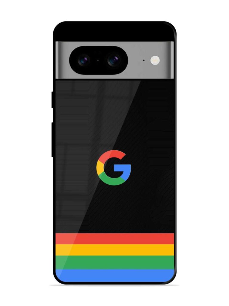 Google Logo Art Glossy Metal Phone Cover for Google Pixel 8 Zapvi