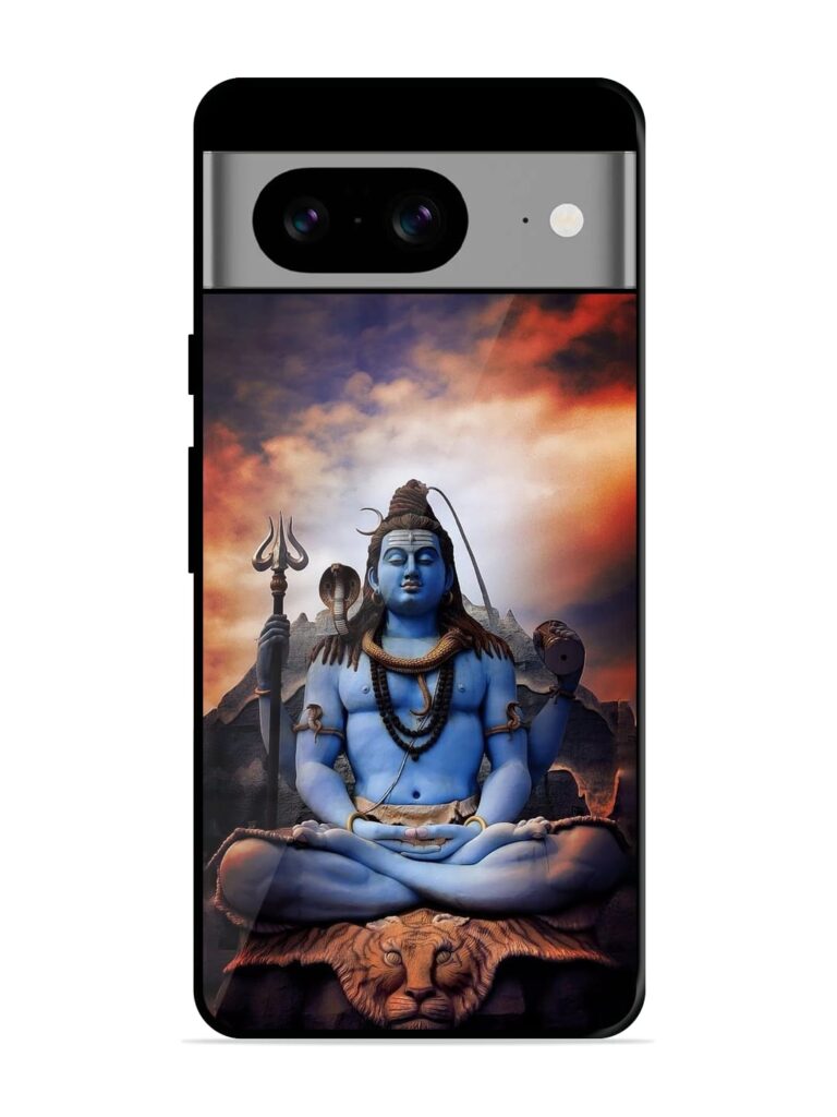 Jai Jai Shiv Glossy Metal Phone Cover for Google Pixel 8 Zapvi