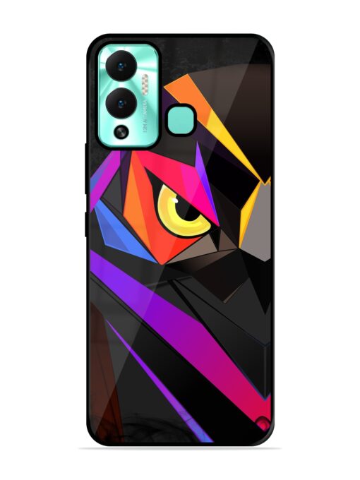 Wpap Owl Glossy Metal Phone Cover for Infinix Hot 12 Play Zapvi