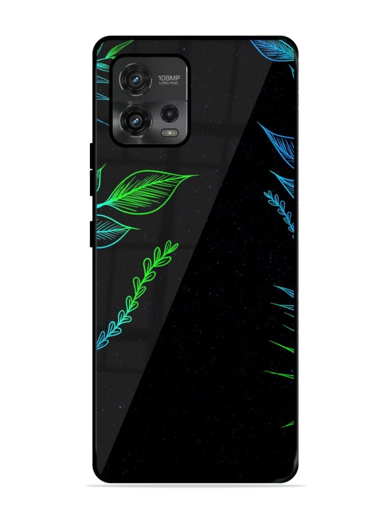 Aesthetic Neon Glossy Metal Phone Cover for Motorola Moto G72 Zapvi