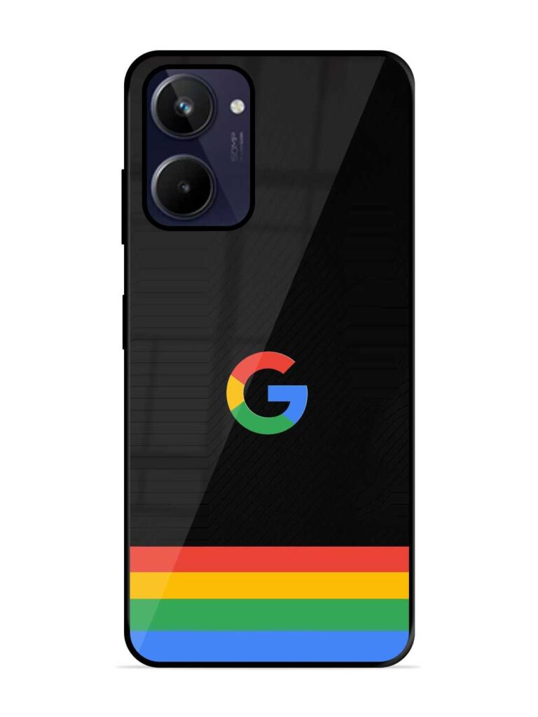 Google Logo Art Glossy Metal Phone Cover for Realme 10 Zapvi