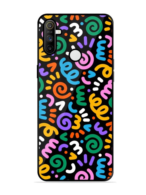 Colorful Seamless Vector Glossy Metal Phone Cover for Realme Narzo 20A Zapvi