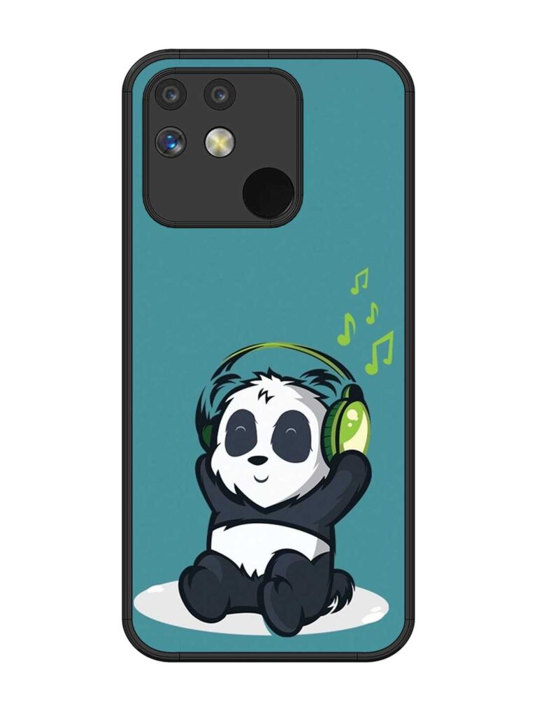 Music Panda Glossy Metal Phone Cover for Realme Narzo 50A Zapvi