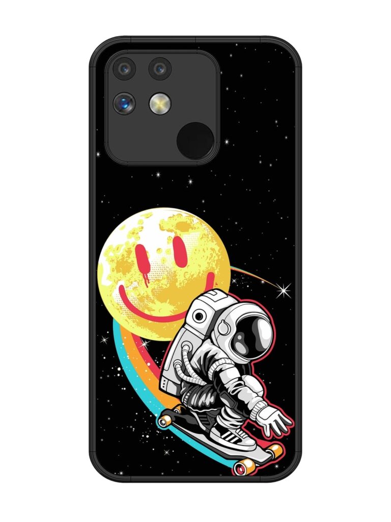 Astronaut Art Glossy Metal Phone Cover for Realme Narzo 50A Zapvi