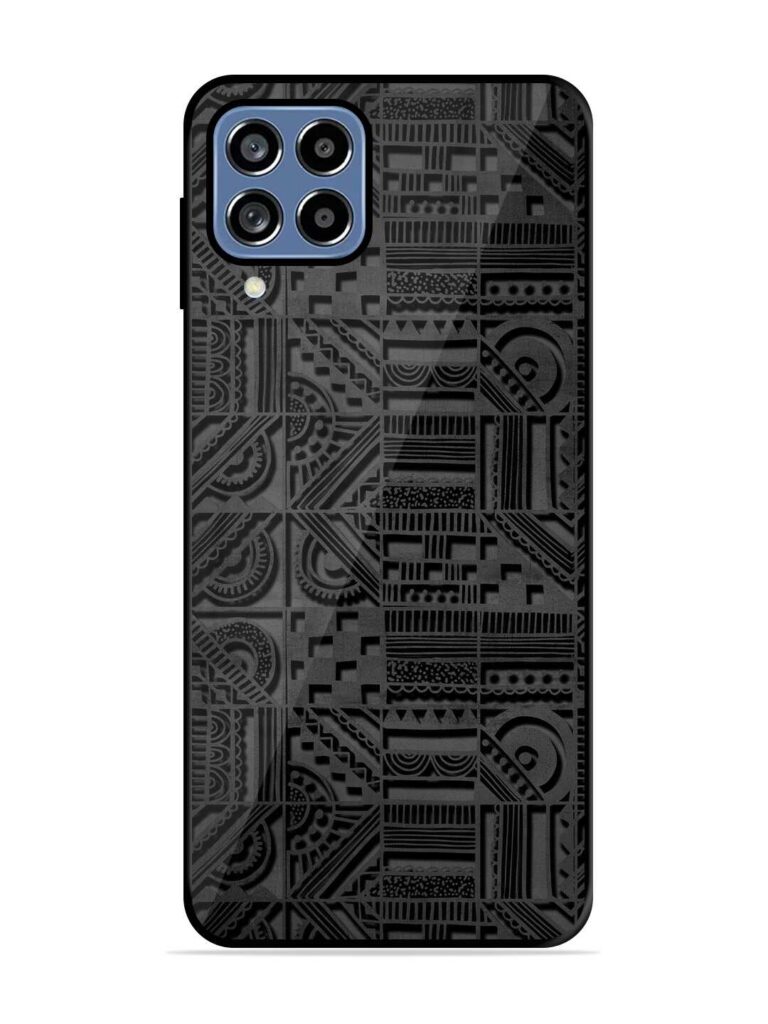 Seamless Pattern Glossy Metal Phone Cover for Samsung Galaxy F22 Zapvi