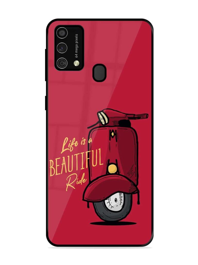 Life Is Beautiful Rides Glossy Metal Phone Cover for Samsung Galaxy F41 Zapvi
