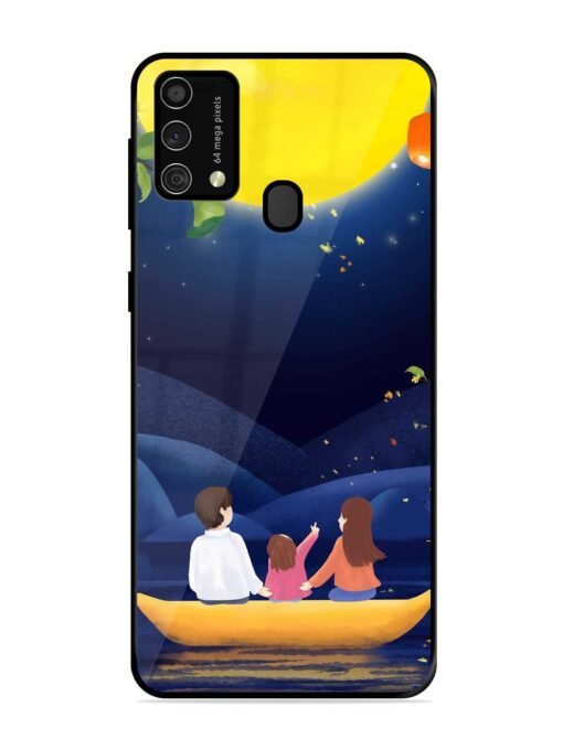 Happy Family And Beautiful View Glossy Metal Phone Cover for Samsung Galaxy F41 Zapvi