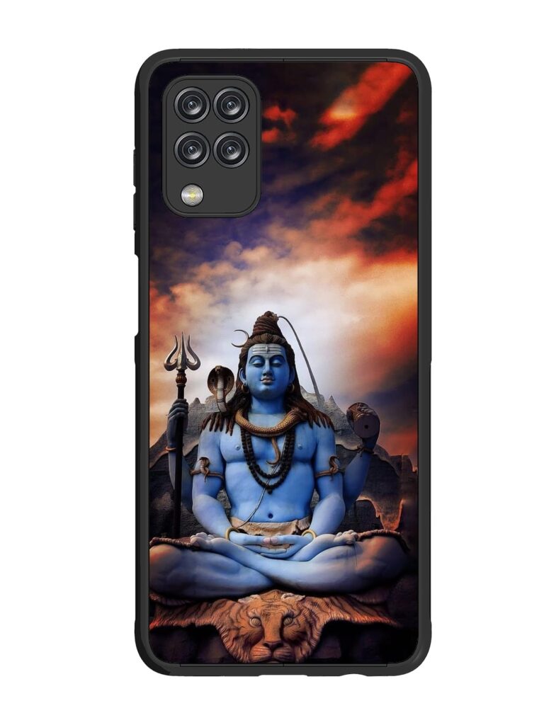 Jai Jai Shiv Glossy Metal Phone Cover for Samsung Galaxy M12 Zapvi