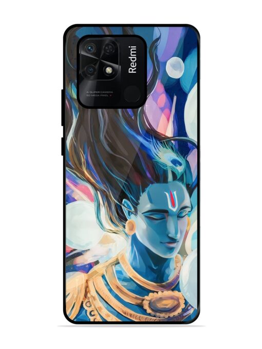 Bhagwan Sri Krishna Glossy Metal Phone Cover for Xiaomi Redmi 10 Zapvi