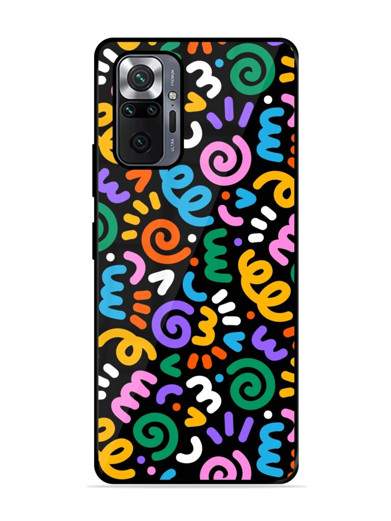Colorful Seamless Vector Glossy Metal Phone Cover for Xiaomi Redmi Note 10 Pro Zapvi
