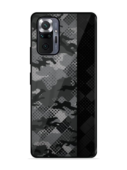 Dark Camouflage Glossy Metal Phone Cover for Xiaomi Redmi Note 10 Pro Zapvi