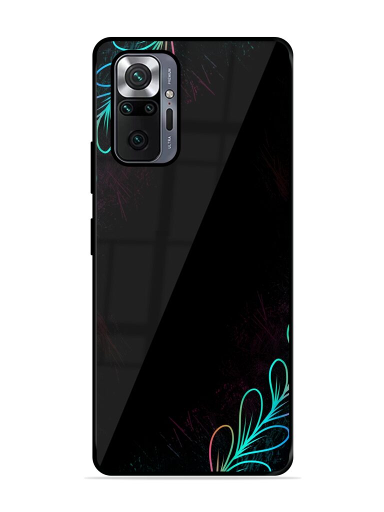 Decorative Line Art Glossy Metal Phone Cover for Xiaomi Redmi Note 10 Pro Zapvi