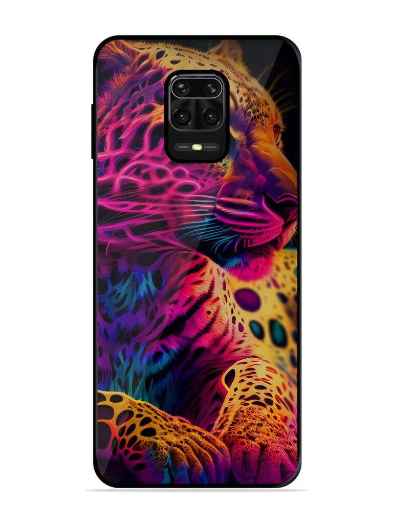 Leopard Art Glossy Metal Phone Cover for Xiaomi Redmi Note 9 Pro Max Zapvi