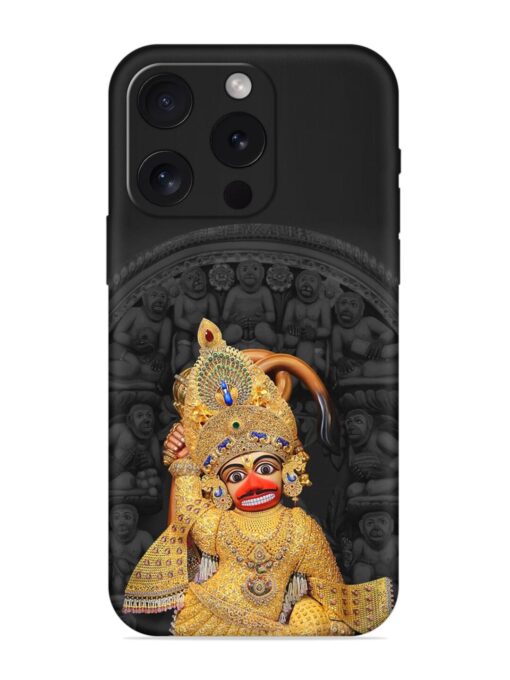 Indian Gold Hanuman Soft Silicone Case for Apple Iphone 15 Pro Zapvi