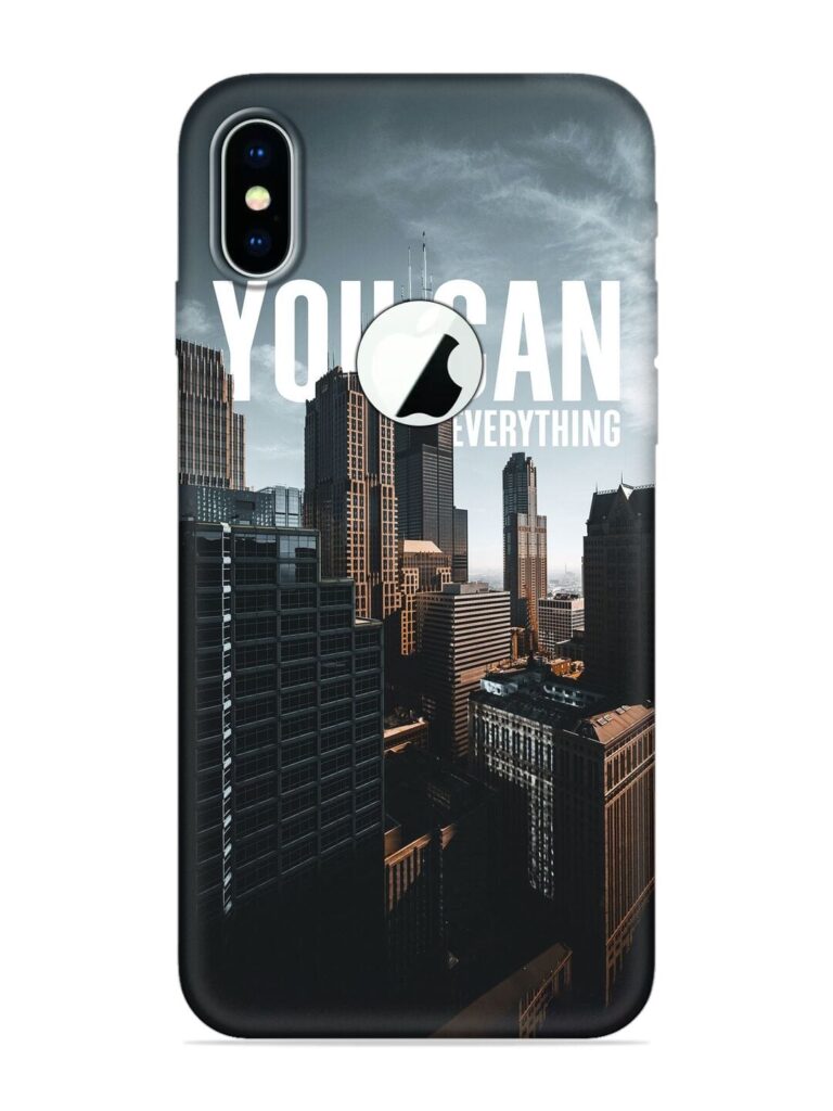 You Can Everything Soft Silicone Case for Apple Iphone X (Logo Cut) Zapvi