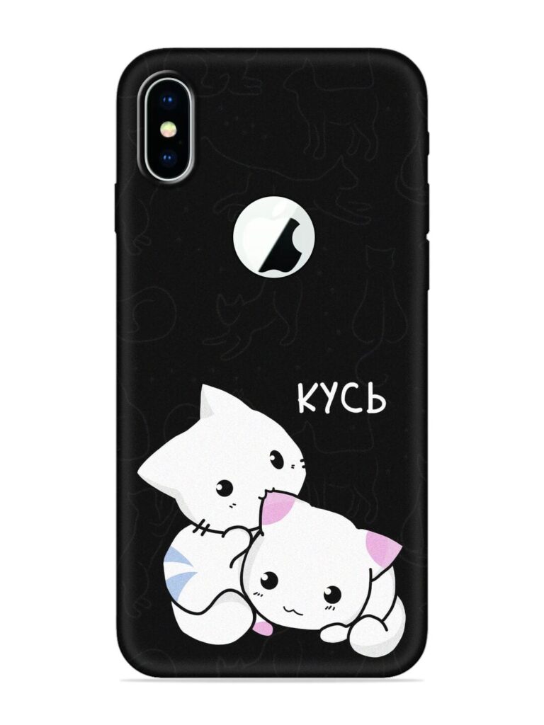 Kycb Cat Soft Silicone Case for Apple Iphone X (Logo Cut) Zapvi