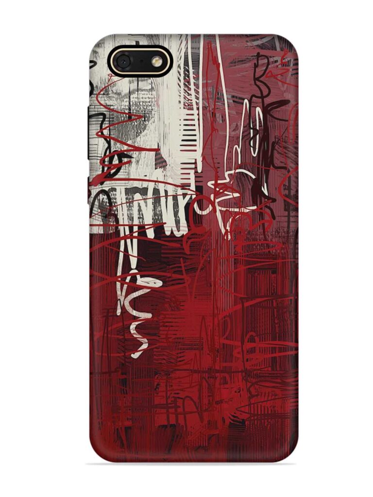 Abstract Background Art Soft Silicone Case for Honor 7S Zapvi