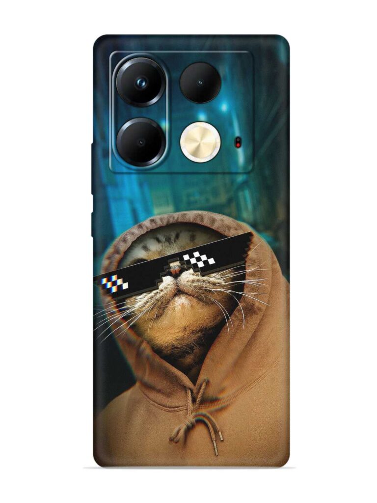 Thug Life Cat Soft Silicone Case for Infinix Note 40 (5G) Zapvi