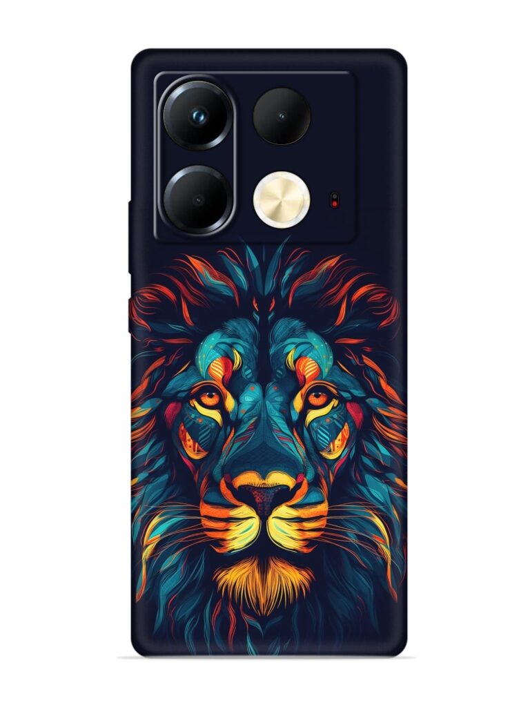 Colorful Lion Soft Silicone Case for Infinix Note 40 (5G) Zapvi
