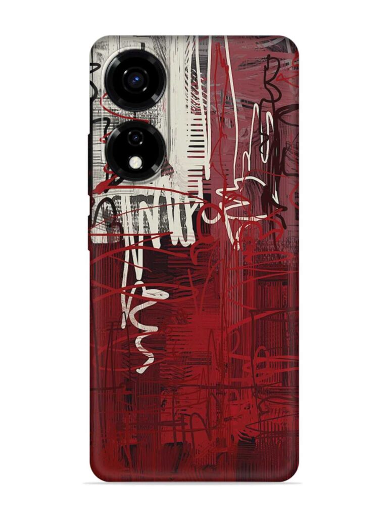 Abstract Background Art Soft Silicone Case for Itel P55 (5G) Zapvi