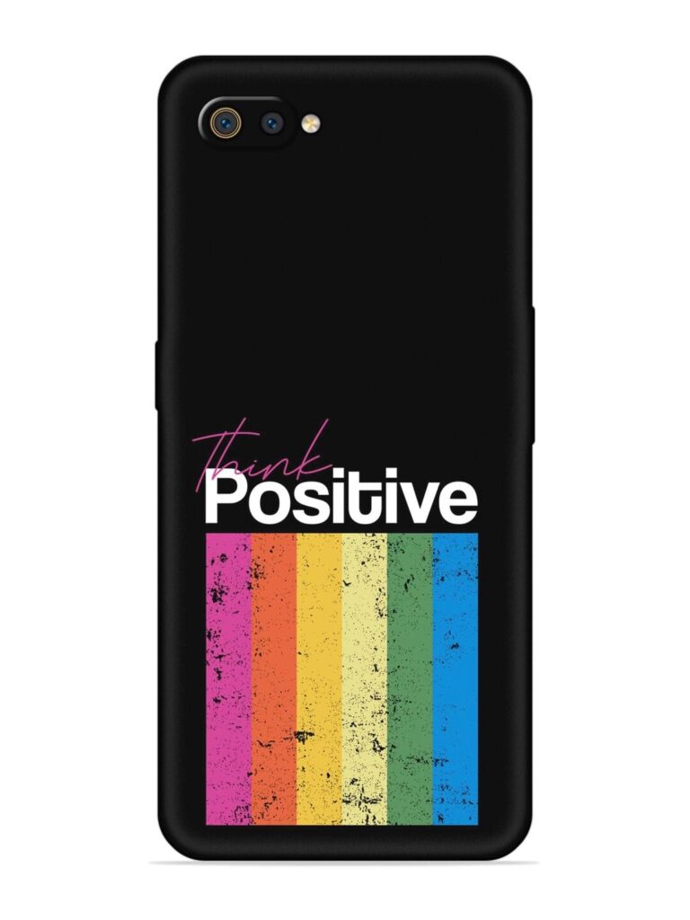 Think Positive Typography Soft Silicone Case for Realme C2 Zapvi