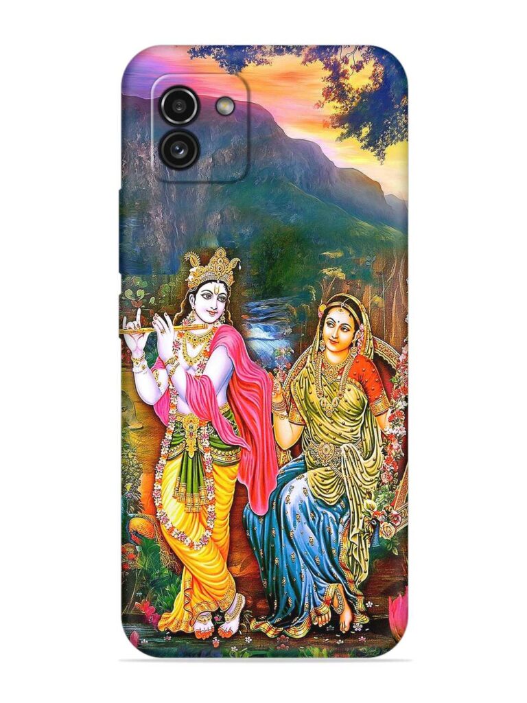 Radha Krishna Painting Soft Silicone Case for Samsung Galaxy A03 Zapvi