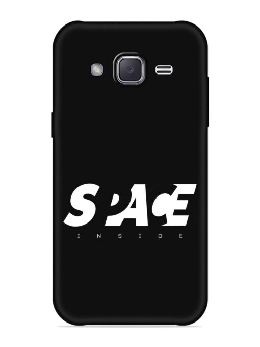 Space Typography Art Soft Silicone Case for Samsung Galaxy J7 (2015) Zapvi