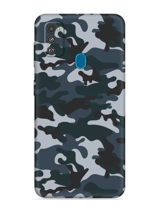 Dark Blue Army Military Art Soft Silicone Case for Samsung Galaxy M30S Zapvi