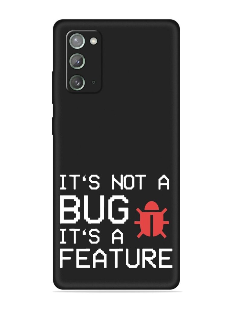 Not Bug Feature Soft Silicone Case for Samsung Galaxy Note 20 Zapvi