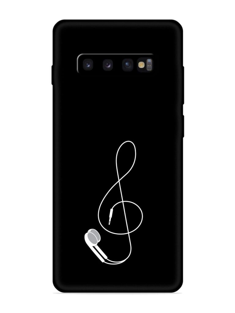 Music Earphone Vector Soft Silicone Case for Samsung Galaxy S10 Zapvi
