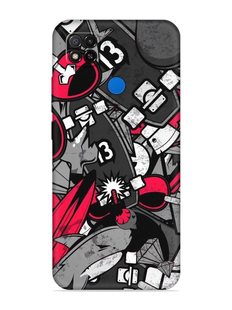 Fictional Doodle Soft Silicone Case for Xiaomi Redmi 9 Activ Zapvi