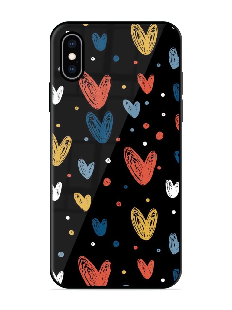 Happy Valentines Day Premium Glass Case for Apple Iphone Xs Max Zapvi