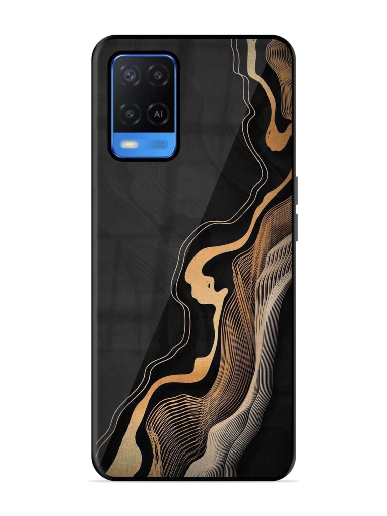 Abstract Art Premium Glass Case for Oppo A54 Zapvi
