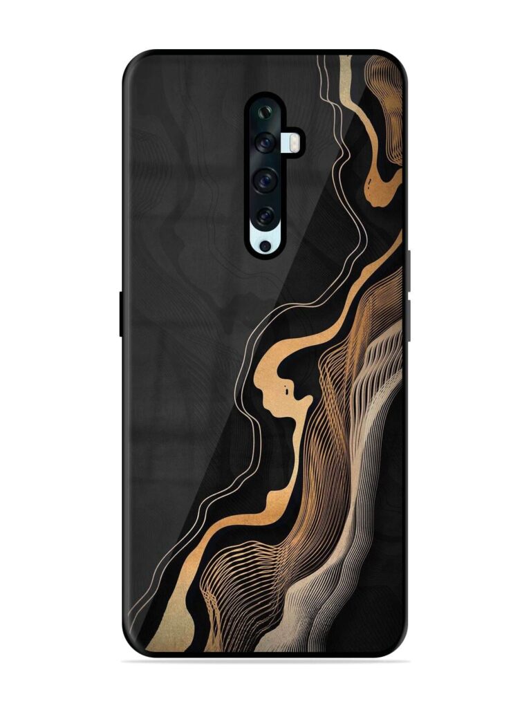 Abstract Art Glossy Metal TPU Case for Oppo Reno 2F Zapvi