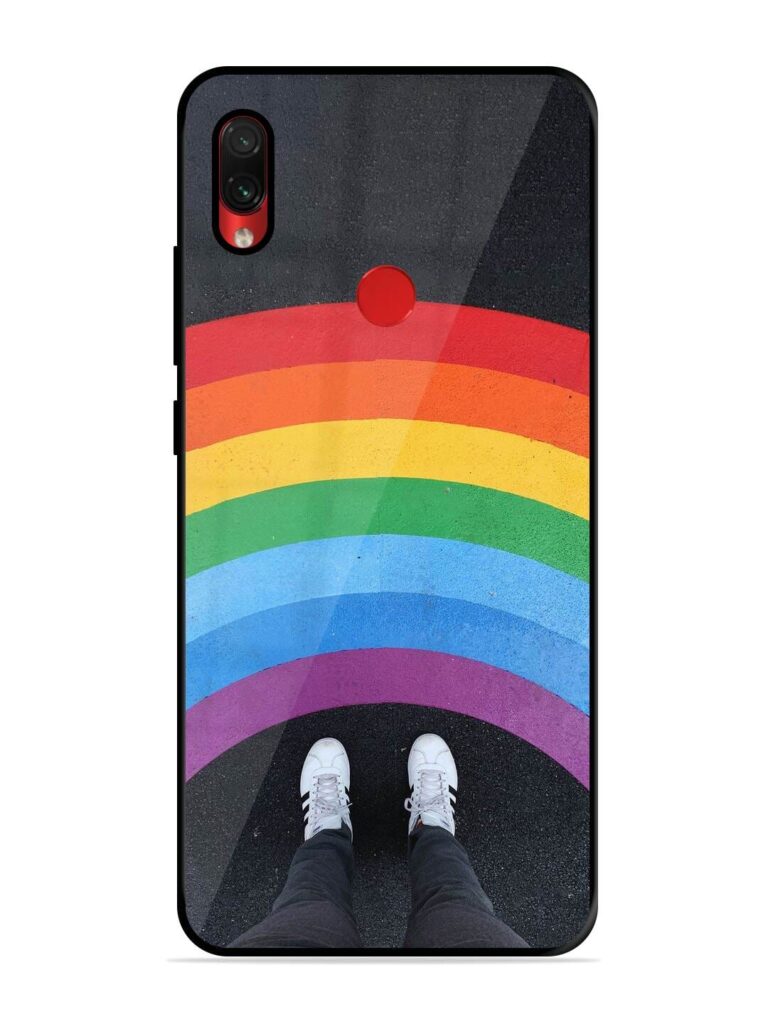 Legs Rainbow Premium Glass Case for Xiaomi Redmi Note 7S Zapvi