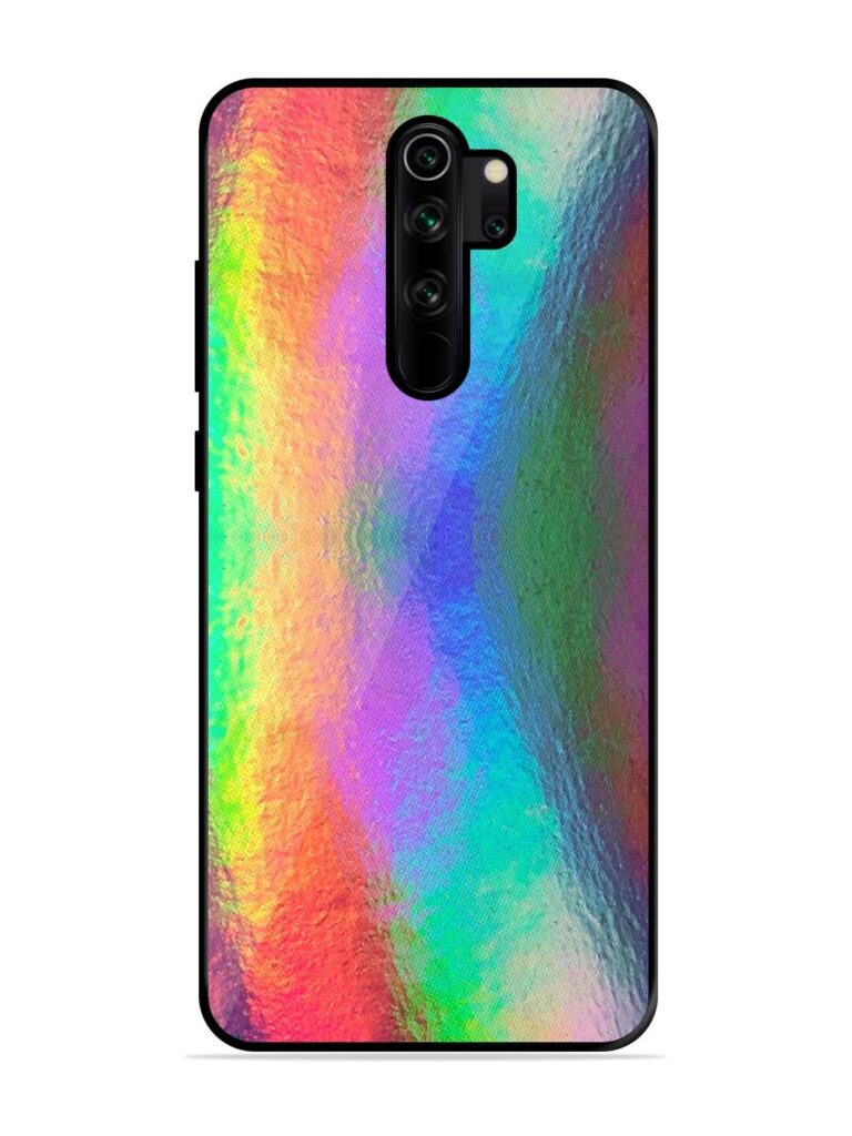 Colorful Holographic Background Glossy Metal TPU Case for Xiaomi Redmi Note 8 Pro Zapvi