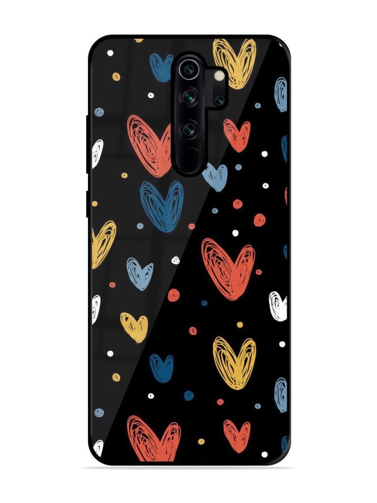 Happy Valentines Day Glossy Metal TPU Case for Xiaomi Redmi Note 8 Pro Zapvi