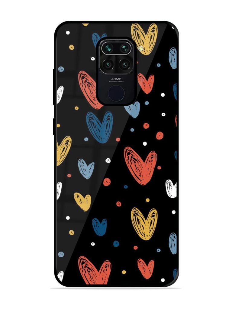 Happy Valentines Day Premium Glass Case for Xiaomi Redmi Note 9 Zapvi