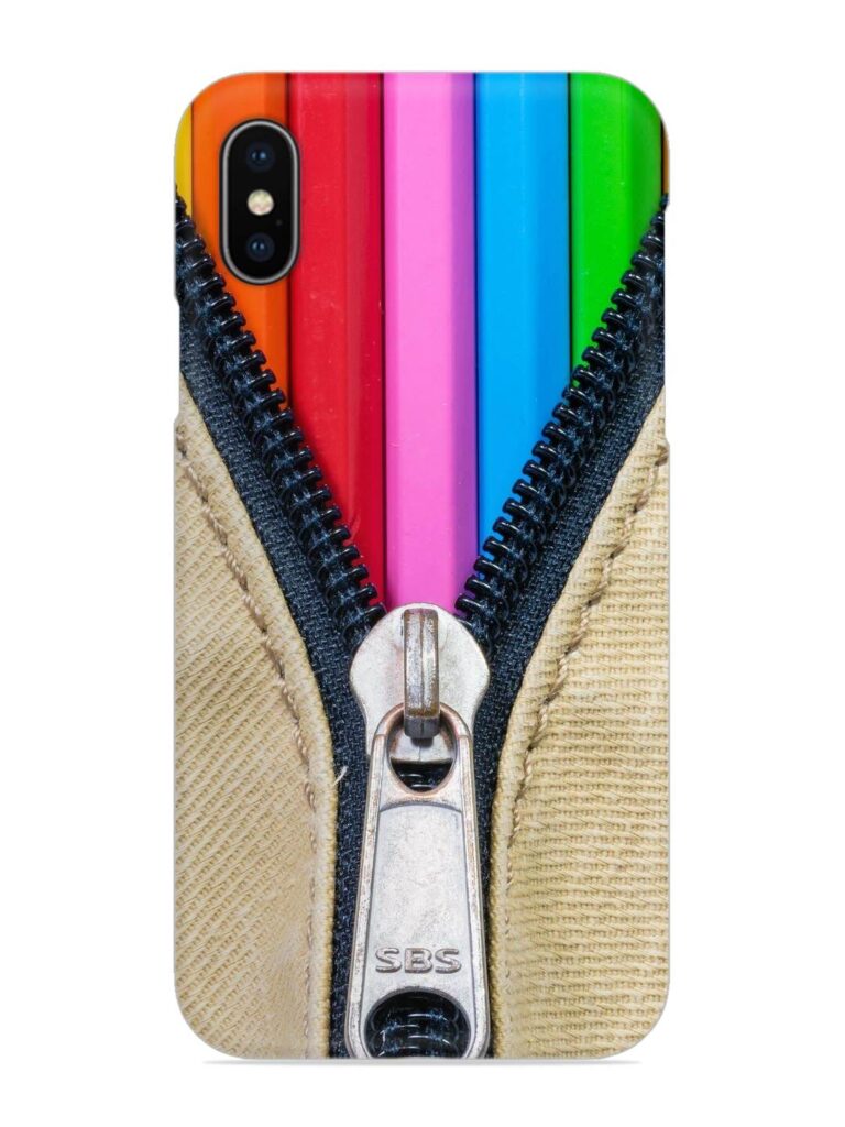 Zip In Color Snap Case for Apple Iphone X Zapvi