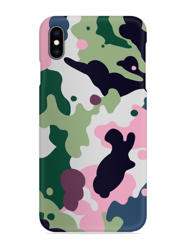 Seamless Funky Camouflage Snap Case for Apple Iphone Xs Max Zapvi