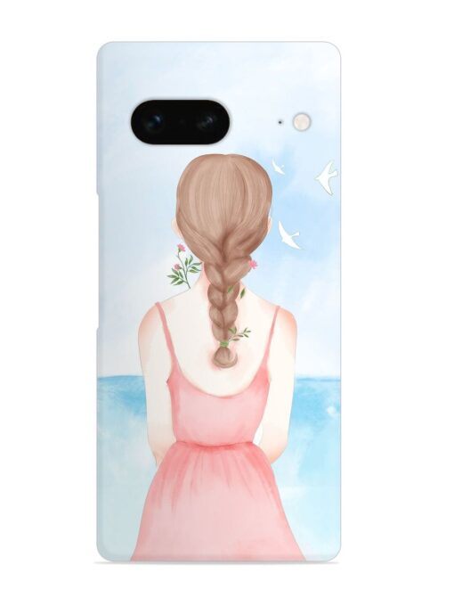 Watercolor Girl Vector Snap Case for Google Pixel 7 Zapvi