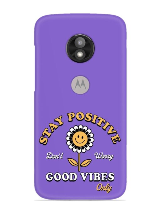 Retro Positive Flower Snap Case for Motorola Moto E5 Play Zapvi