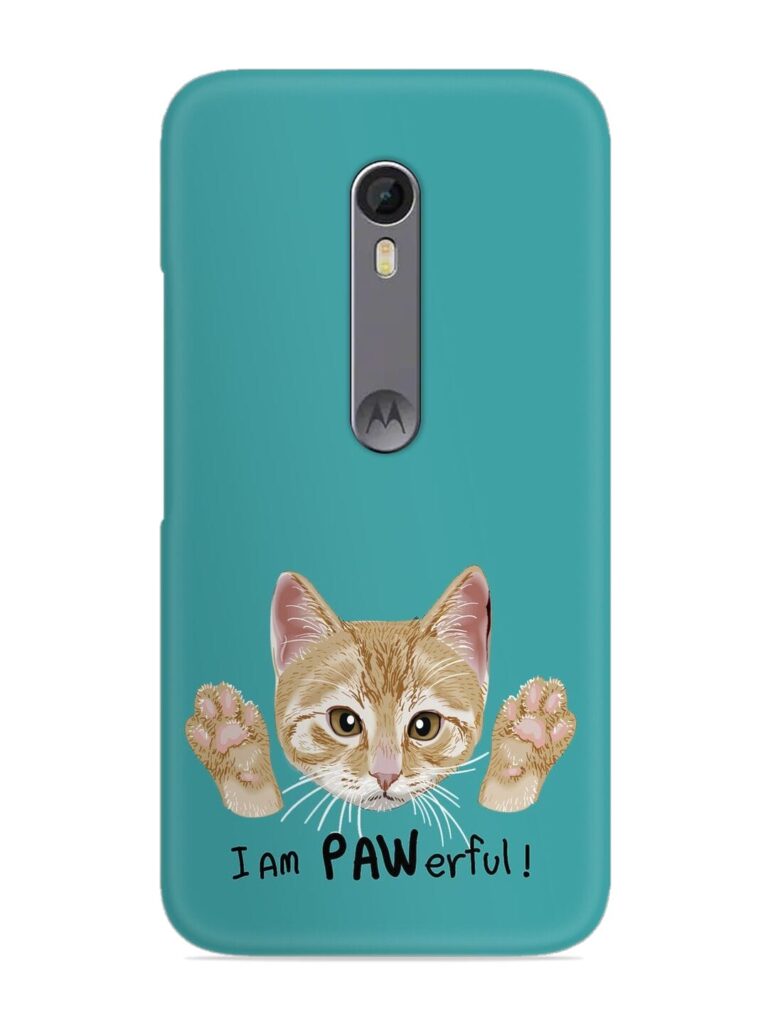Typography Slogan Cat Snap Case for Motorola Moto X Style Zapvi