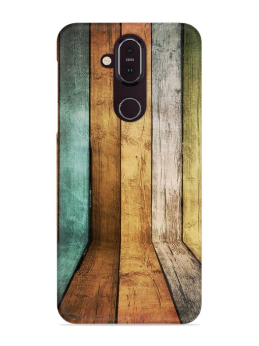 Wooden Realistic Art Snap Case for Nokia 8.1 Zapvi